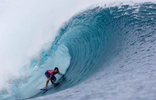 Medina beat Kanoa Igarashi to make the final eight of the surfing competition.
