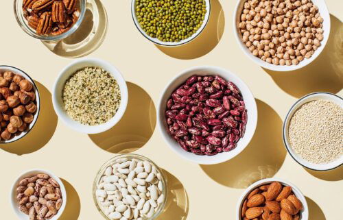 Nuts and legumes are full of protein