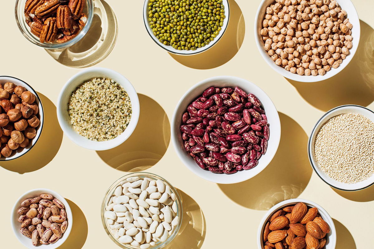 <i>Tanja Ivanova/Moment RF/Getty Images via CNN Newsource</i><br/>Nuts and legumes are full of protein