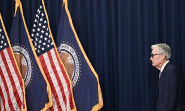 Federal Reserve Chair Jerome Powell arrives for a press conference at the Federal Reserve in Washington