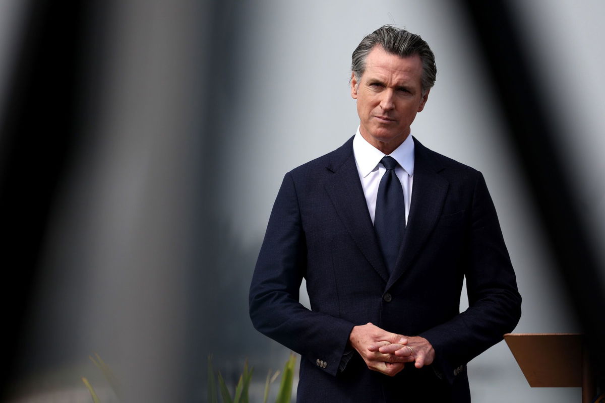 <i>Justin Sullivan/Getty Images via CNN Newsource</i><br/>California Gov. Gavin Newsom  issued an executive order calling on state officials to begin taking down homeless encampments on July 25.