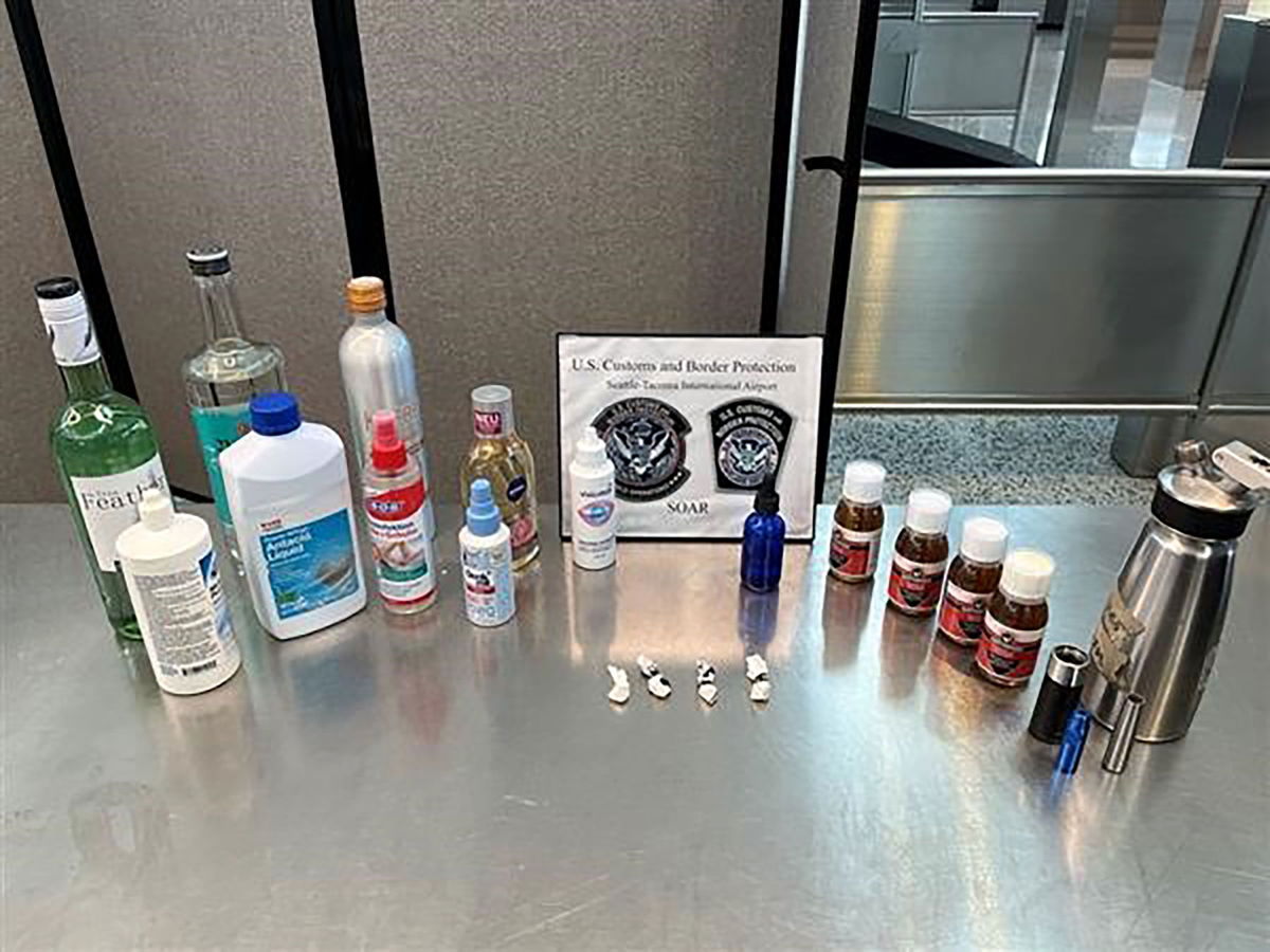 <i>CBP via CNN Newsource</i><br/>US Customs and Border Protection officers at Seattle-Tacoma International Airport seized ketamine