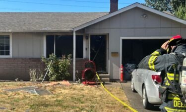 Fire officials said that the fire was contained to one side of the duplex and that two individuals were rescued from the dwelling.