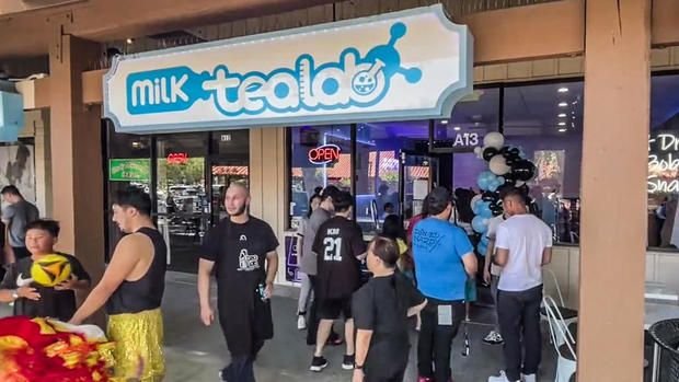 <i>KPIX via CNN Newsource</i><br/>Opening day for the Milk Tea Lab in Concord