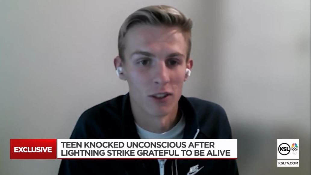 Teenager unconscious after lightning strike – grateful to be alive