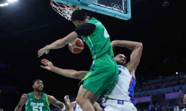 Brazil's Maozinha Pereira puts Rudy Gobert on a poster