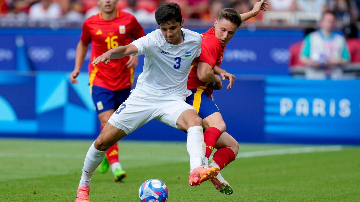 Spain overcame Uzebkistan in a hard-fought battle to kick off the 2024 Paris Olympics soccer tournament