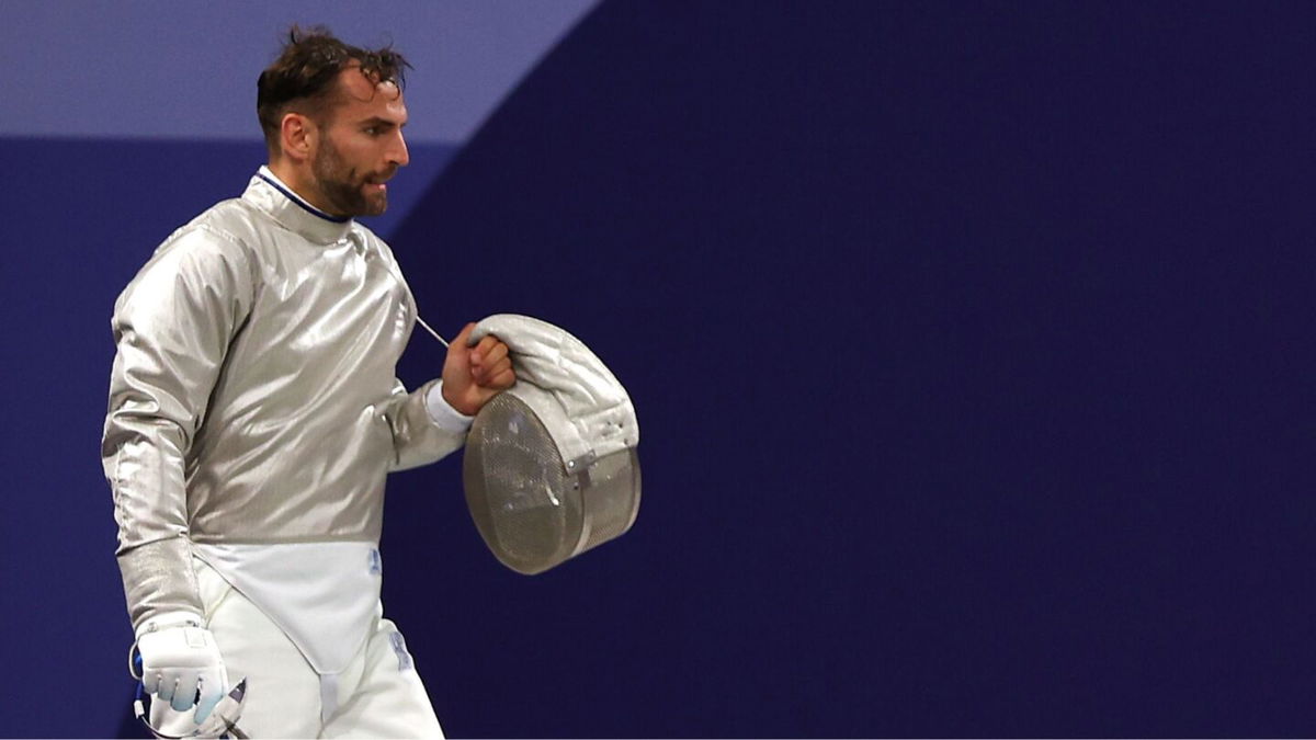 Sabre fencer Aron Szilagyi