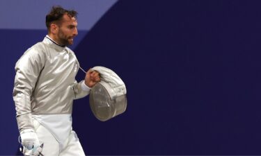 Sabre fencer Aron Szilagyi