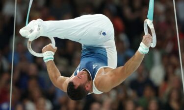 Samir Ait Said competes on rings