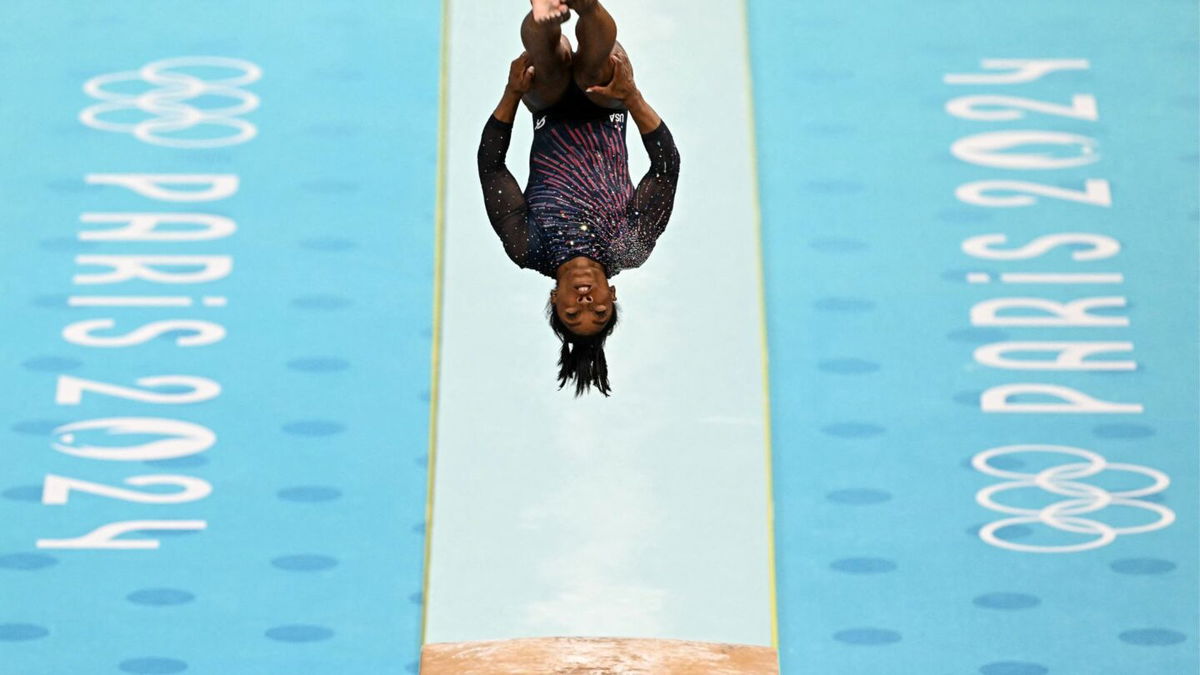 Simone Biles vaults