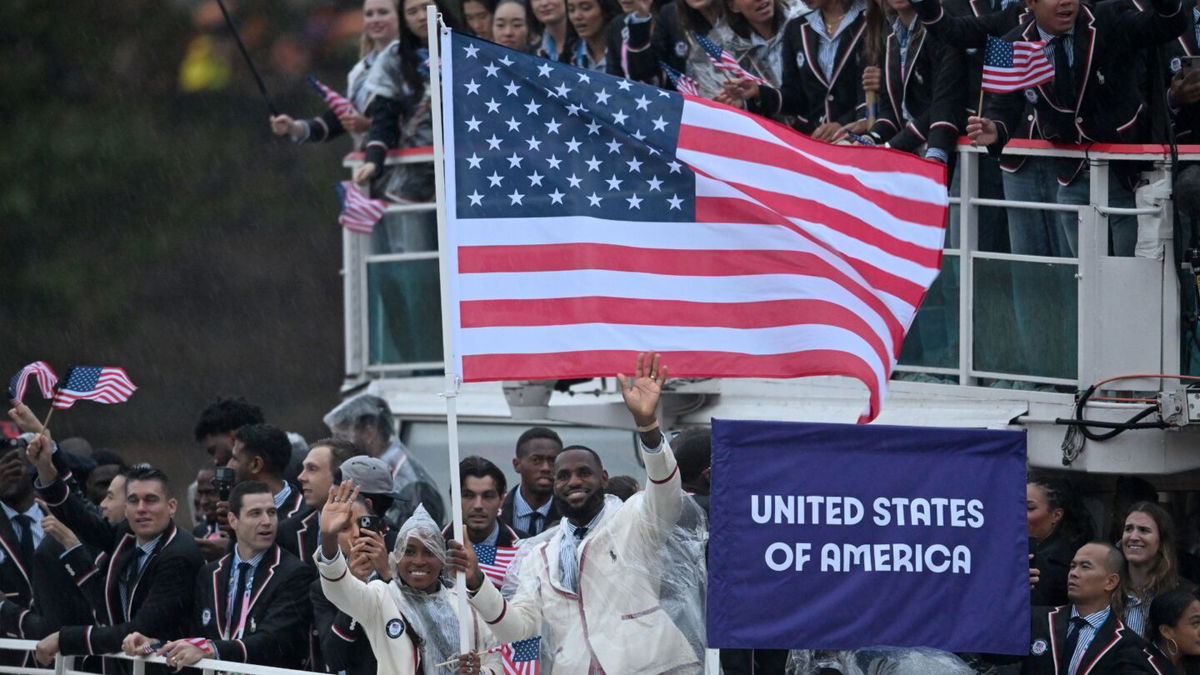 Team USA arrives at 2024 Opening Ceremony