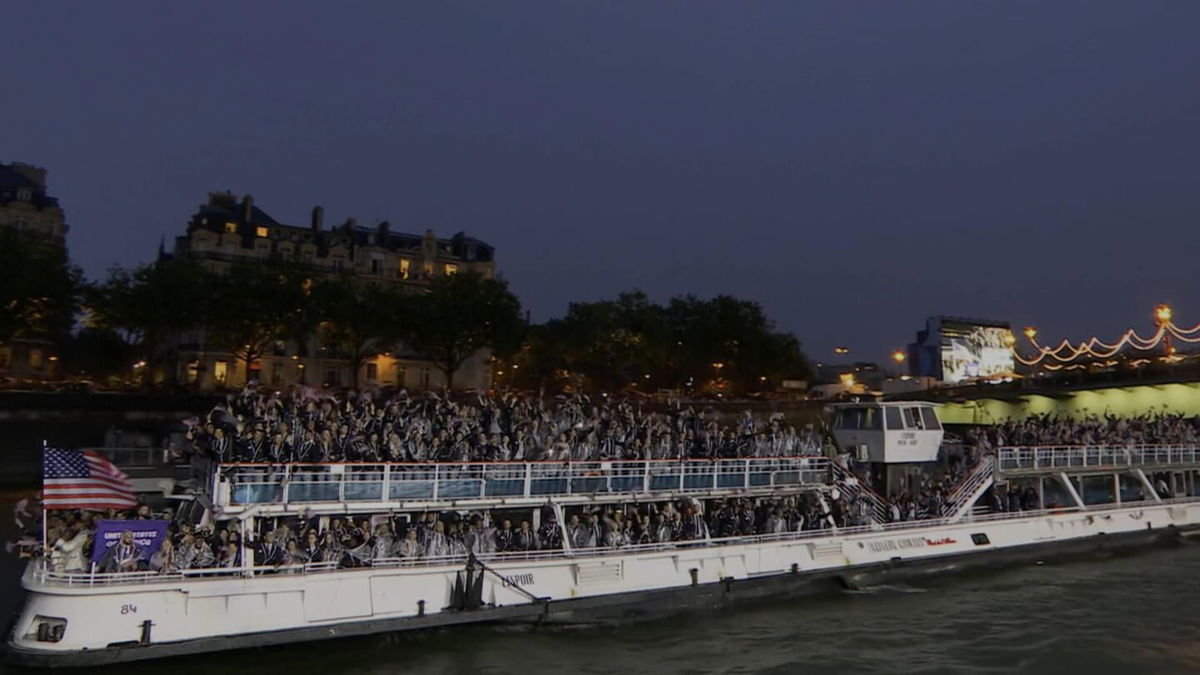 Team USA arrives at Olympic Opening Ceremony