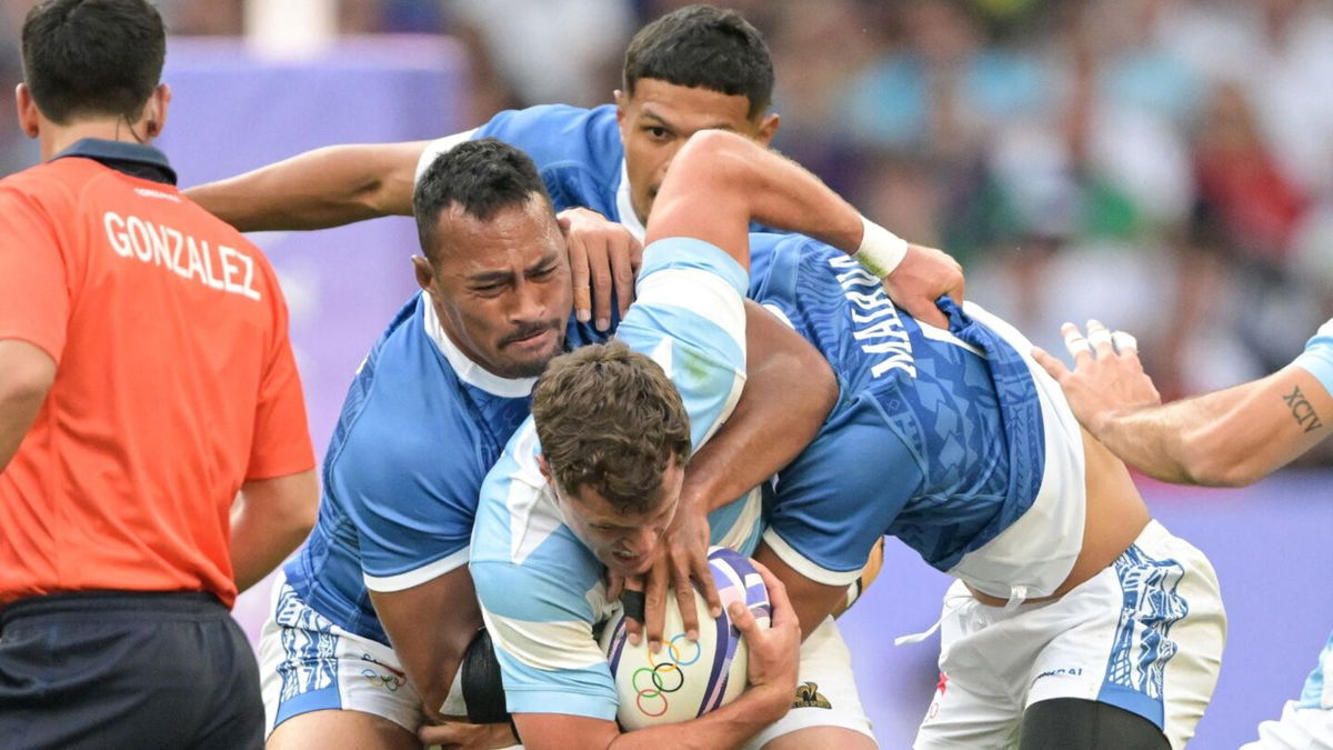 Argentina outlasts late-match push from Samoa for 28-12 win