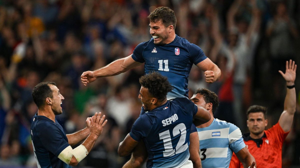 Argentina vs. France men's rugby match