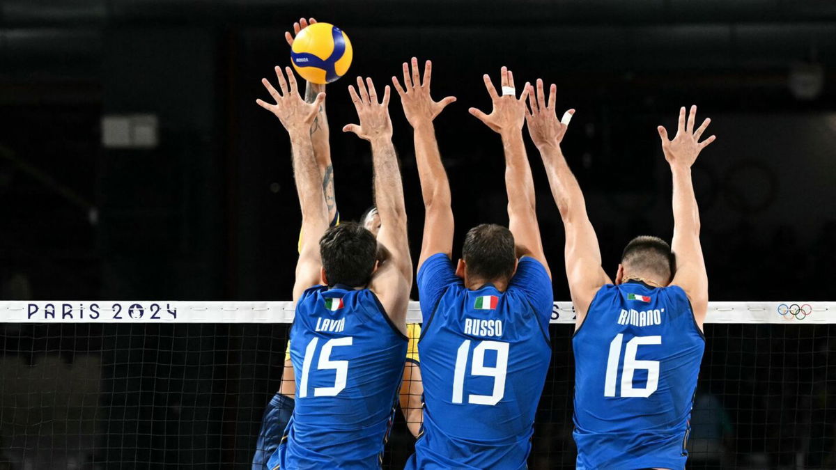 Italy wins battle of volleyball giants over Brazil