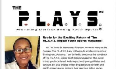 Birmingham teacher Tonia Hernandez Frierson started P.L.A.Y.S. (Promoting Literacy Among Youth Sport)