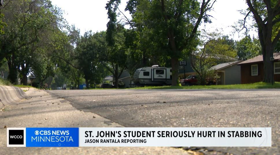 <i>WCCO via CNN Newsource</i><br/>A St. John's University student is seriously hurt after his family said he was stabbed while on a late-night walk near his home.