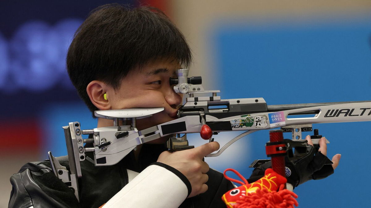 Liu Yukun wins 3m in men's 50m 3 positions final