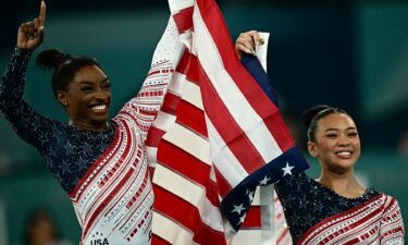 Simone Biles and Suni Lee