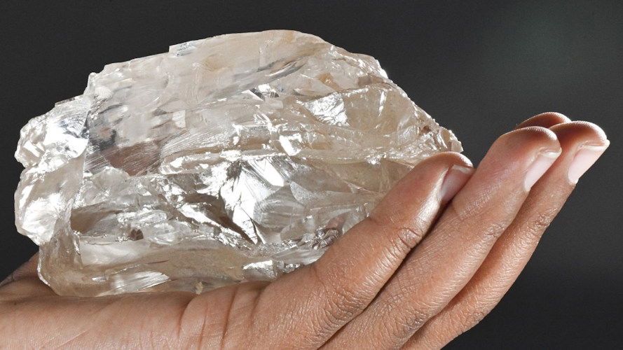 The huge diamond, unearthed in Botswana, is thought to be the second biggest rough diamond ever discovered.