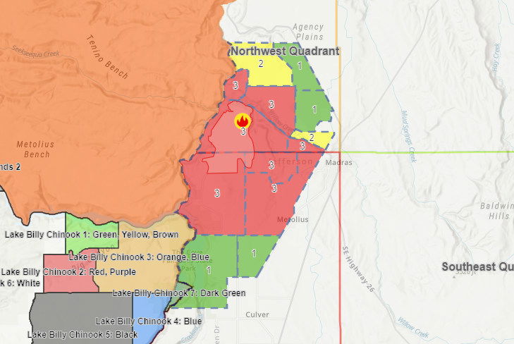 Elk Lane Fire evacuation map 710p 85