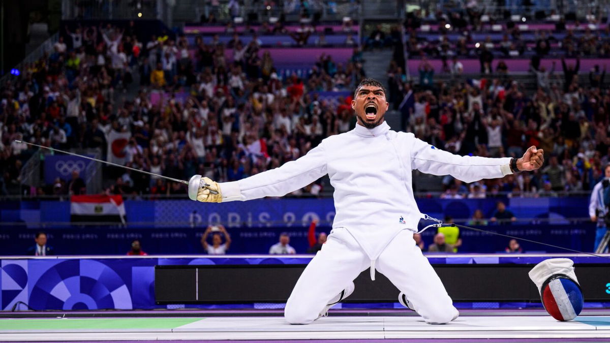 Yannick Borel celebrates