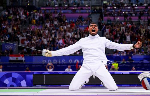 Yannick Borel celebrates