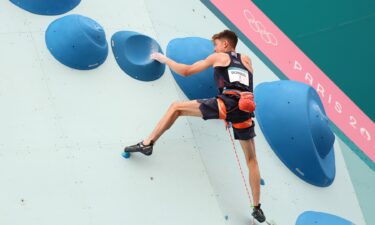 Toby Roberts climbs