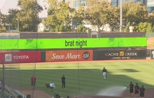 The Sacramento River Cats pitched a popular social media trend with its "brat night" theme Thursday while hosting the Reno Aces.