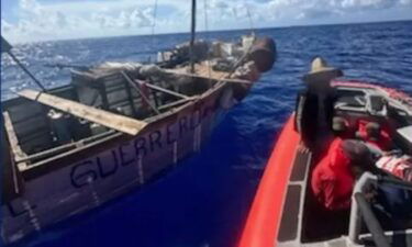 Law enforcement boat crews from the Coast Guard intercepted a rustic vessel attempting an illegal migrant voyage