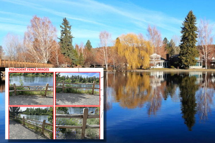 Bend Park and Rec District is proposing split-rail fencing along the Deschutes River at Drake Park