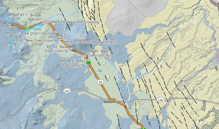 Coalition proposes wildlife overcrossings at four locations between Sisters and Suttle Lake, to curb the state's worst stretch of highway for wildlife collisions