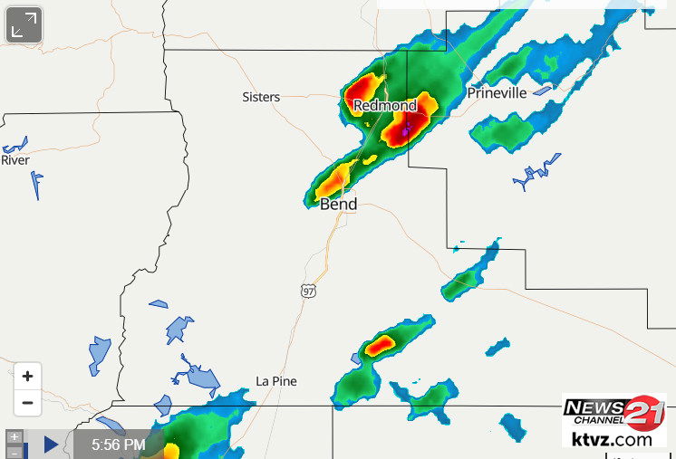 Thunderstorms radar KTVZ 84-2