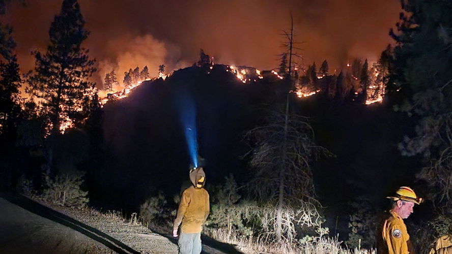 Town Gulch Fire has spread rapidly in Baker County