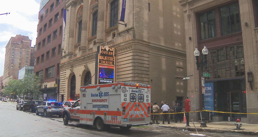 <i>WBZ via CNN Newsource</i><br/>A construction worker has died after he fell from scaffolding at a theater in Boston on August 9.