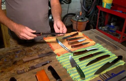 Joe Israel has turned his knife making passion into a booming business.