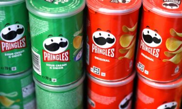 Pringles on sale at the airport in Balice near Krakow