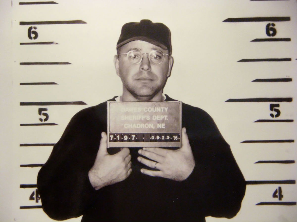 <i>Dawes County Sheriff's Office via CNN Newsource</i><br/>This photo from the Dawes County Sheriff's Office in Nebraska shows Minnesota Gov. Tim Walz in 1995 following his arrest for driving under the influence.