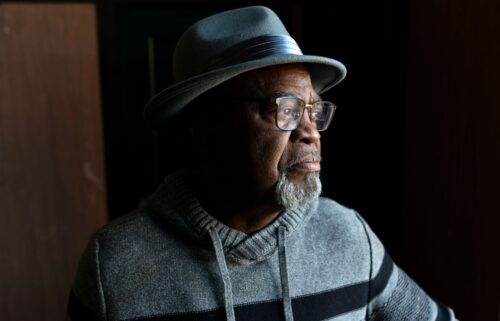 Glynn Simmons poses for a portrait after a hearing where Judge Amy Palumbo ruled to approve his "actual innocence" claim at the Oklahoma County Courthouse in Oklahoma City