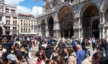 Tourists in St. Mark's Square