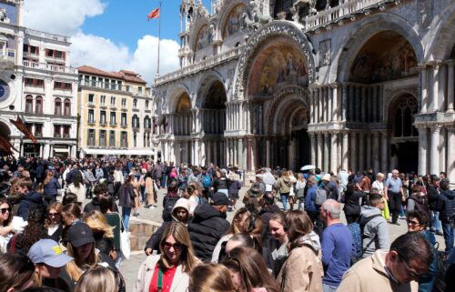 Tourists in St. Mark's Square