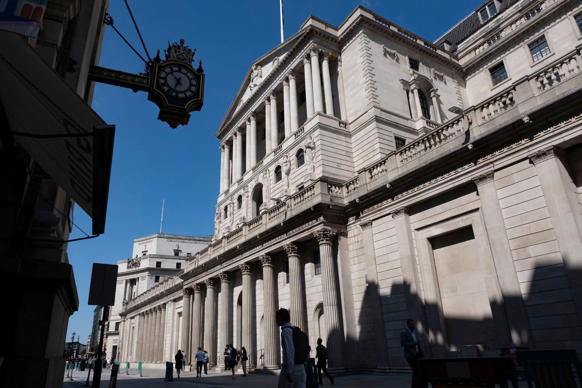 <i>Mike Kemp/In Pictures/Getty Images via CNN Newsource</i><br/>Bank of England cuts interest rate for the first time in four years.
