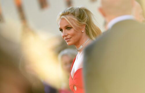 US singer Britney Spears arrives for the premiere of Sony Pictures' "Once Upon a Time... in Hollywood" at the TCL Chinese Theatre in Hollywood