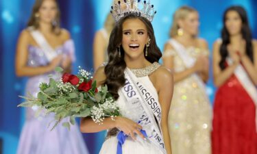 Addie Carver of Mississippi onstage at the annual Miss Teen USA pageant.