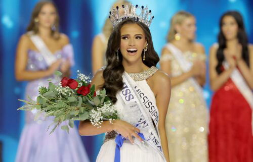 Addie Carver of Mississippi onstage at the annual Miss Teen USA pageant.