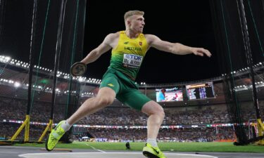 Mykolas Alekna from Lithuania is one of the frontrunners to win gold in discus throw.