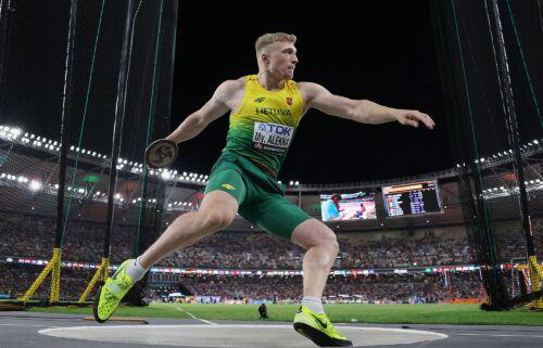 Mykolas Alekna from Lithuania is one of the frontrunners to win gold in discus throw.