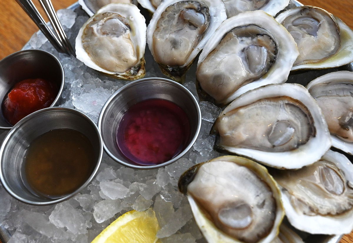 <i>Shawn Patrick Ouellette/Portland Press Herald/Getty Images/File via CNN Newsource</i><br/>The cost of Oysters are rising with its increasing demand and inflation