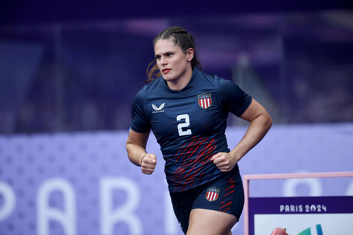 <i>Christophe Petit Tesson/EPA-EFE/Shutterstock via CNN Newsource</i><br/>US women’s rugby center Ilona Maher helped Team USA win a bronze medal Tuesday in the rugby sevens competition against Australia in the 2024 Paris Games.